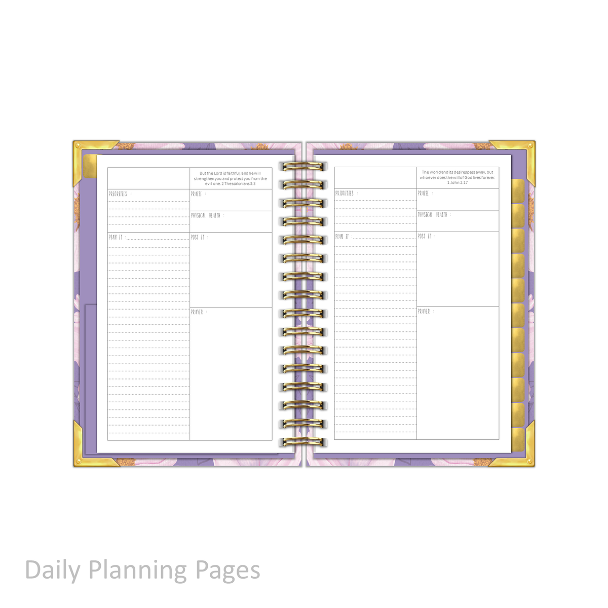 &quot;Petite&quot; Prayerful Planner - &quot;UNDATED&quot; Luminant Lilac