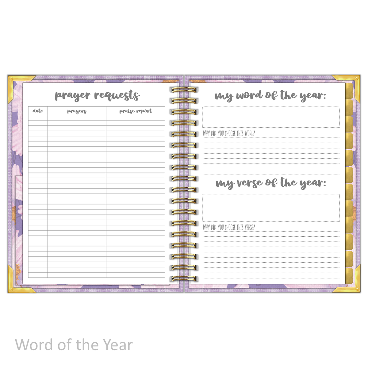 &quot;Weekly&quot; Planner - &quot;UNDATED&quot; Lilac Linen