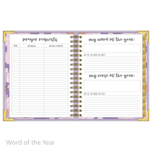 "Weekly" Planner - "UNDATED" Lilac Linen