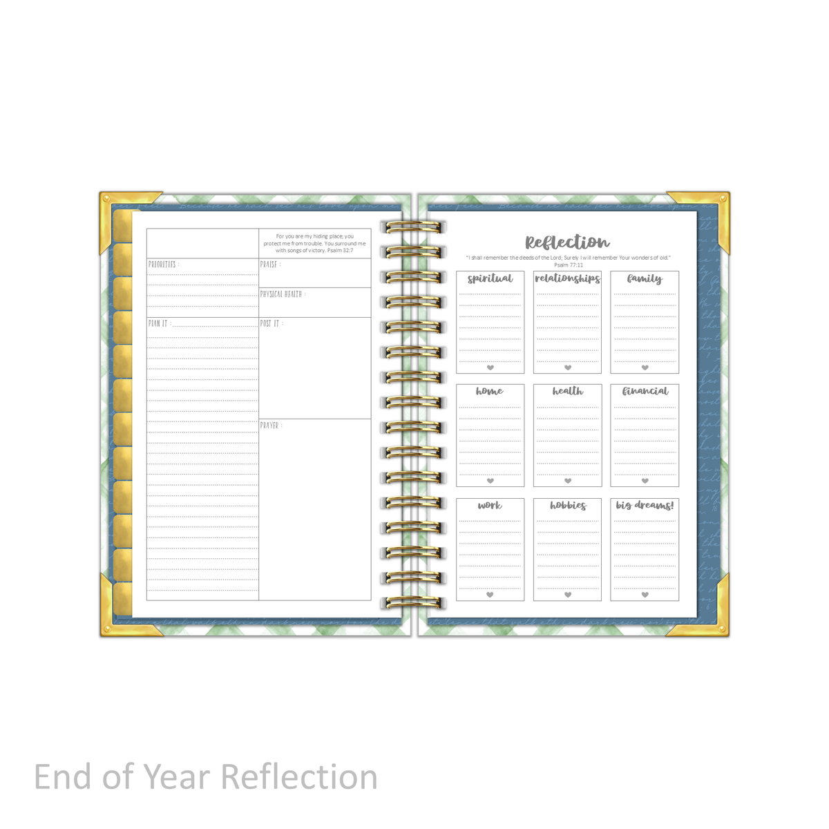 "Petite" Daily Planner - "UNDATED" My Refuge