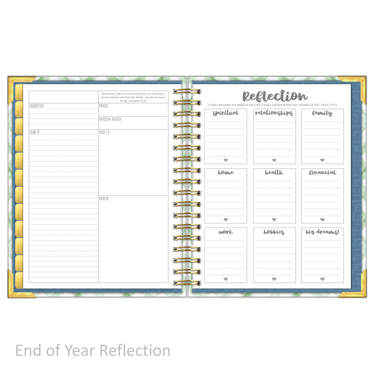 Daily Planner - "UNDATED" My Refuge