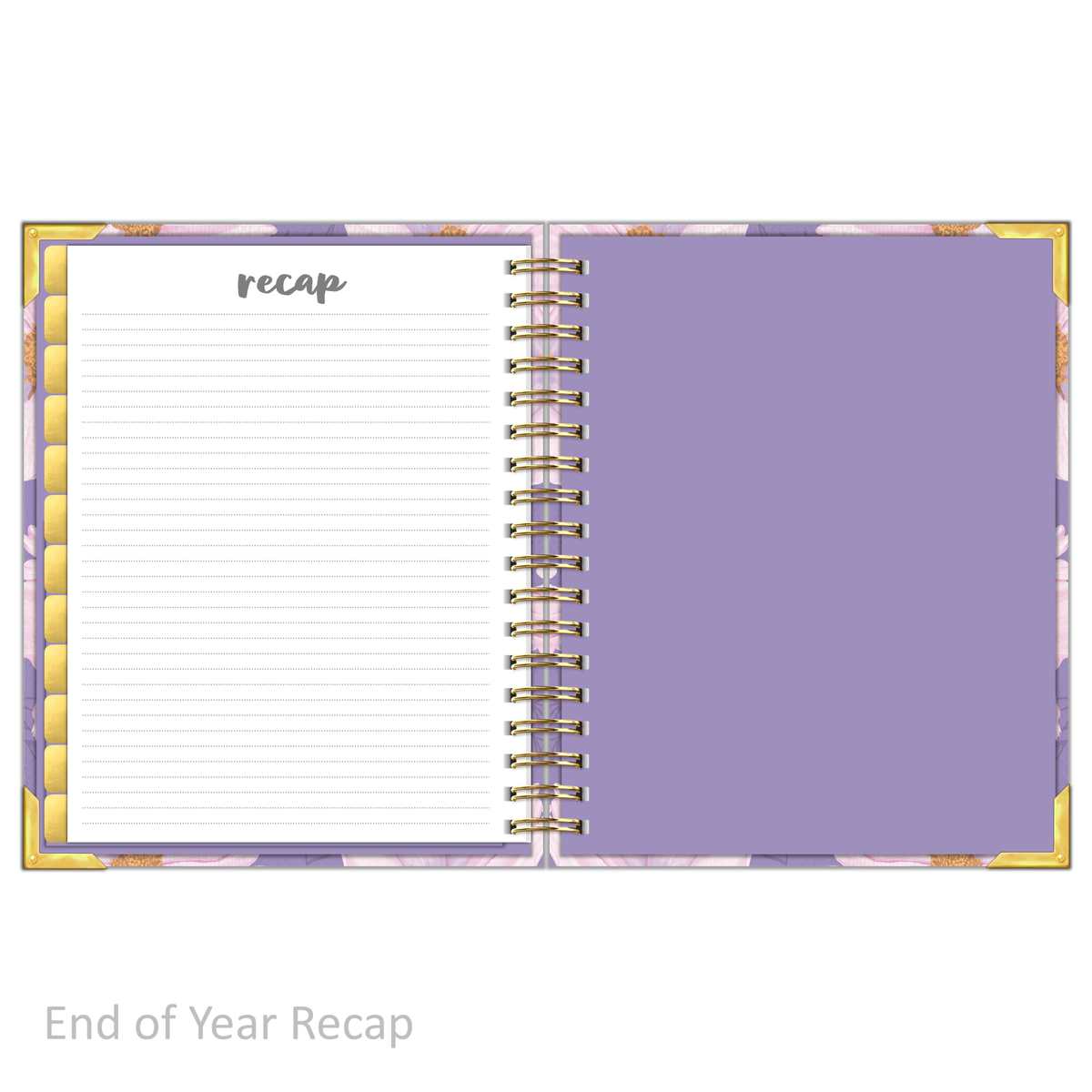 Daily Planner - &quot;UNDATED&quot; Luminant Lilac