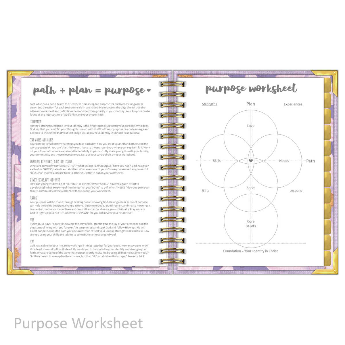 &quot;Weekly&quot; Planner - &quot;UNDATED&quot; Lilac Linen