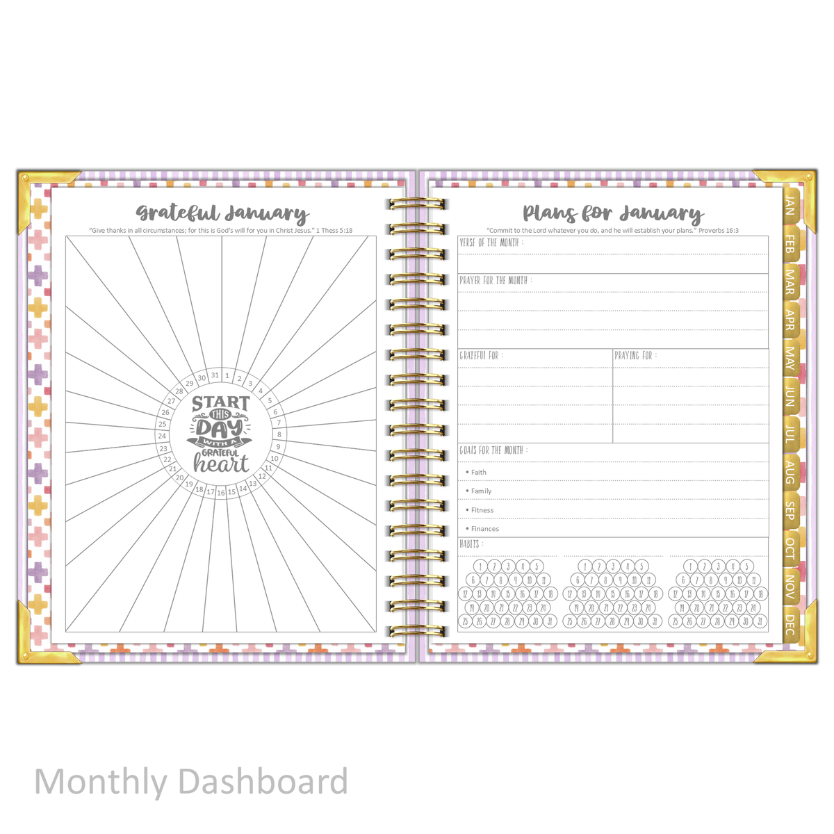 2027 "Classic" Daily Planner - "DATED" Wildflowers