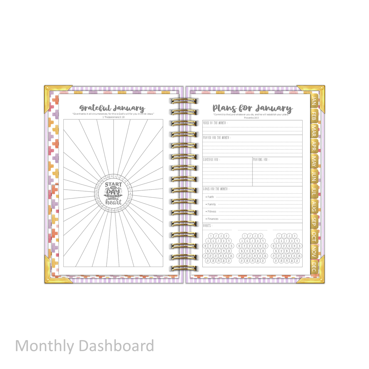 2027 "Petite" Daily Planner - "DATED" Wildflowers