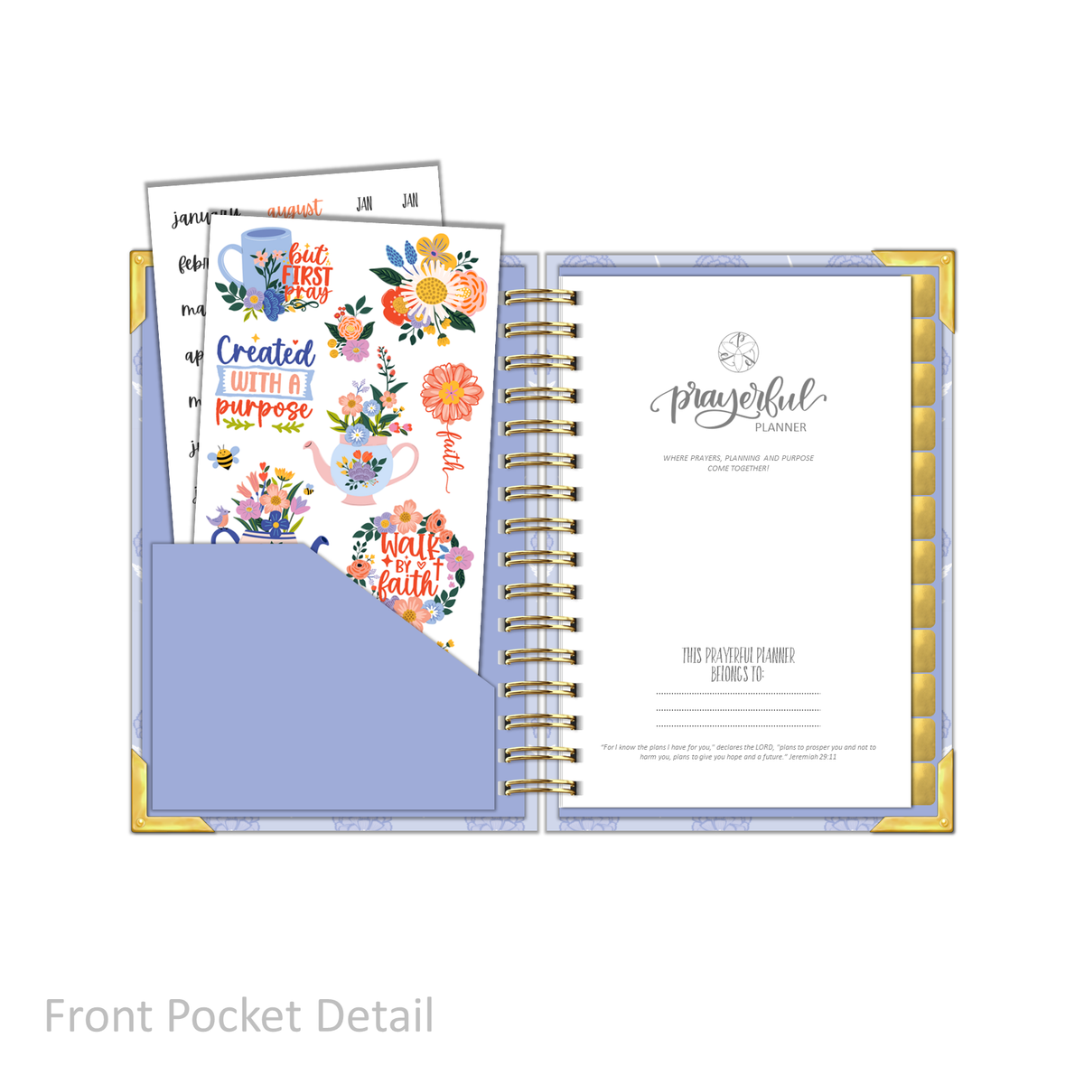 &quot;Petite&quot; Prayerful Planner - &quot;UNDATED&quot; Splendid Sky