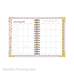 2027 "Petite" Daily Planner - "DATED" Wildflowers