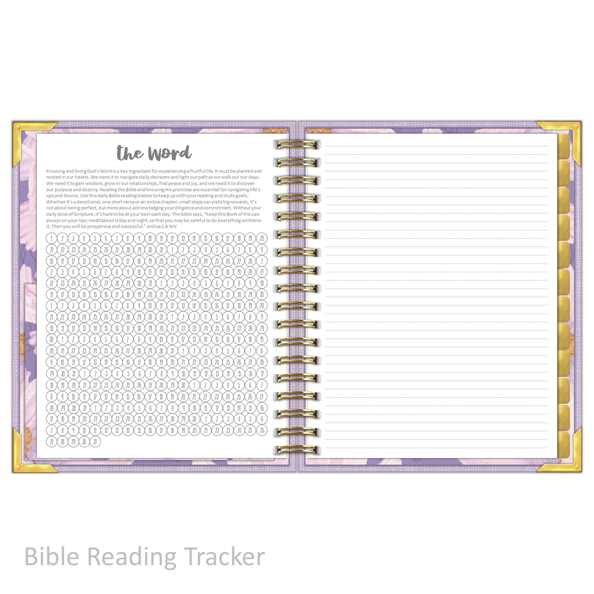 &quot;Weekly&quot; Planner - &quot;UNDATED&quot; Lilac Linen