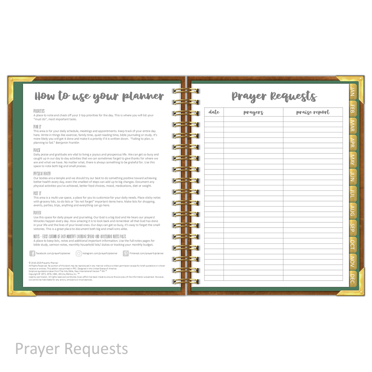 2025 &quot;Daily&quot; STEADFAST - Prayerful Planner Dated