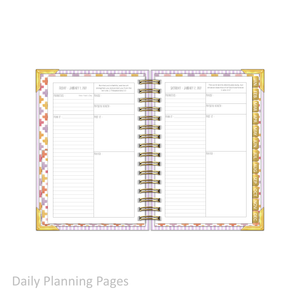 2027 "Petite" Daily Planner - "DATED" Wildflowers