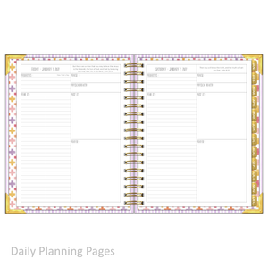 2027 "Classic" Daily Planner - "DATED" Wildflowers