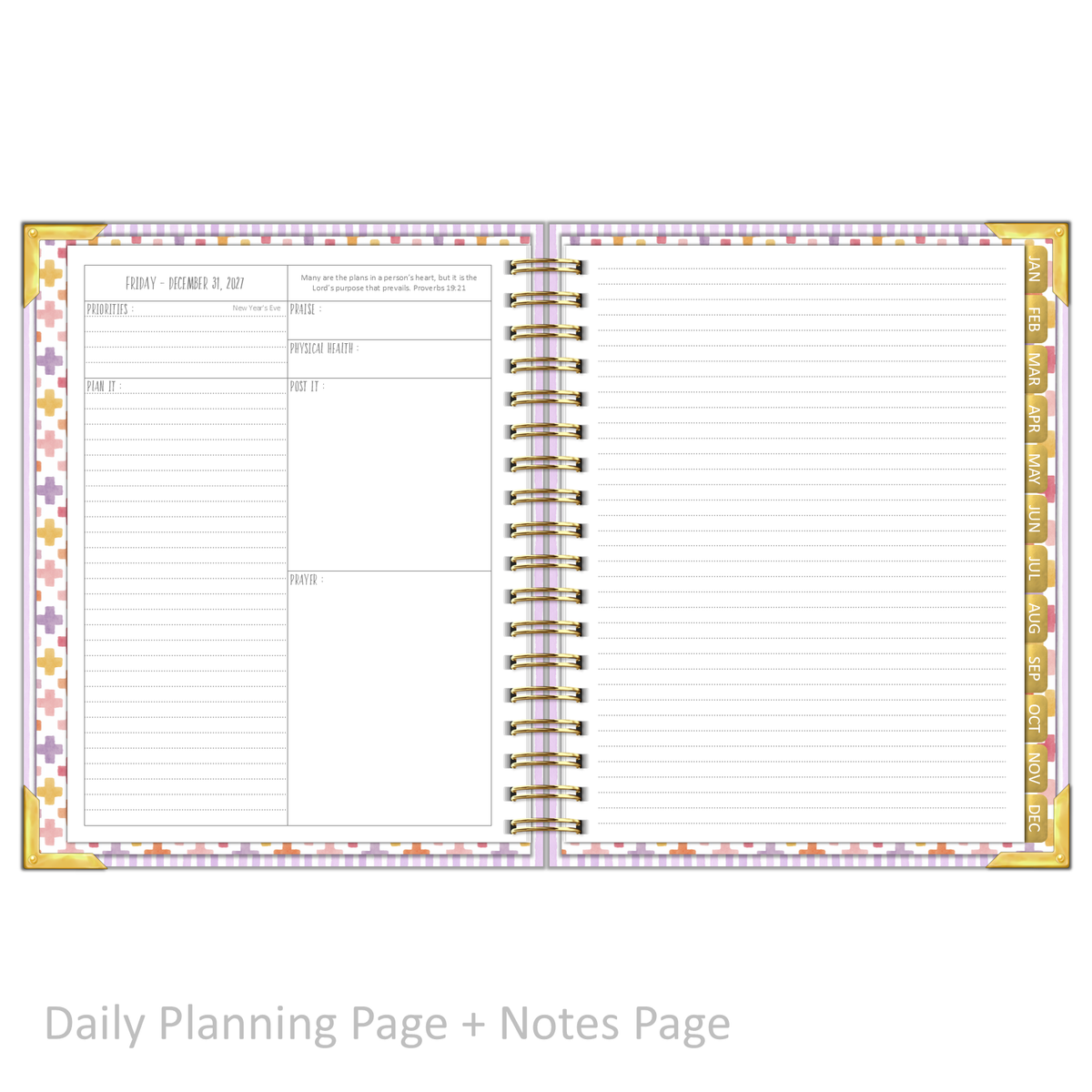 2027 "Classic" Daily Planner - "DATED" Wildflowers