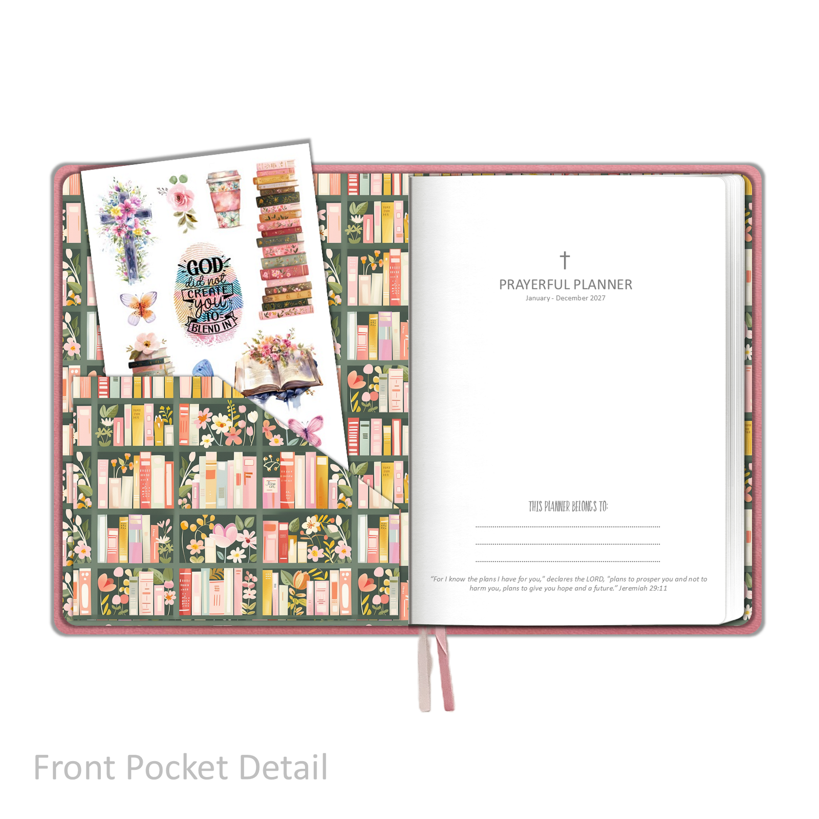 2027 "Weekly" Planner - "DATED" Soft Cover Pink