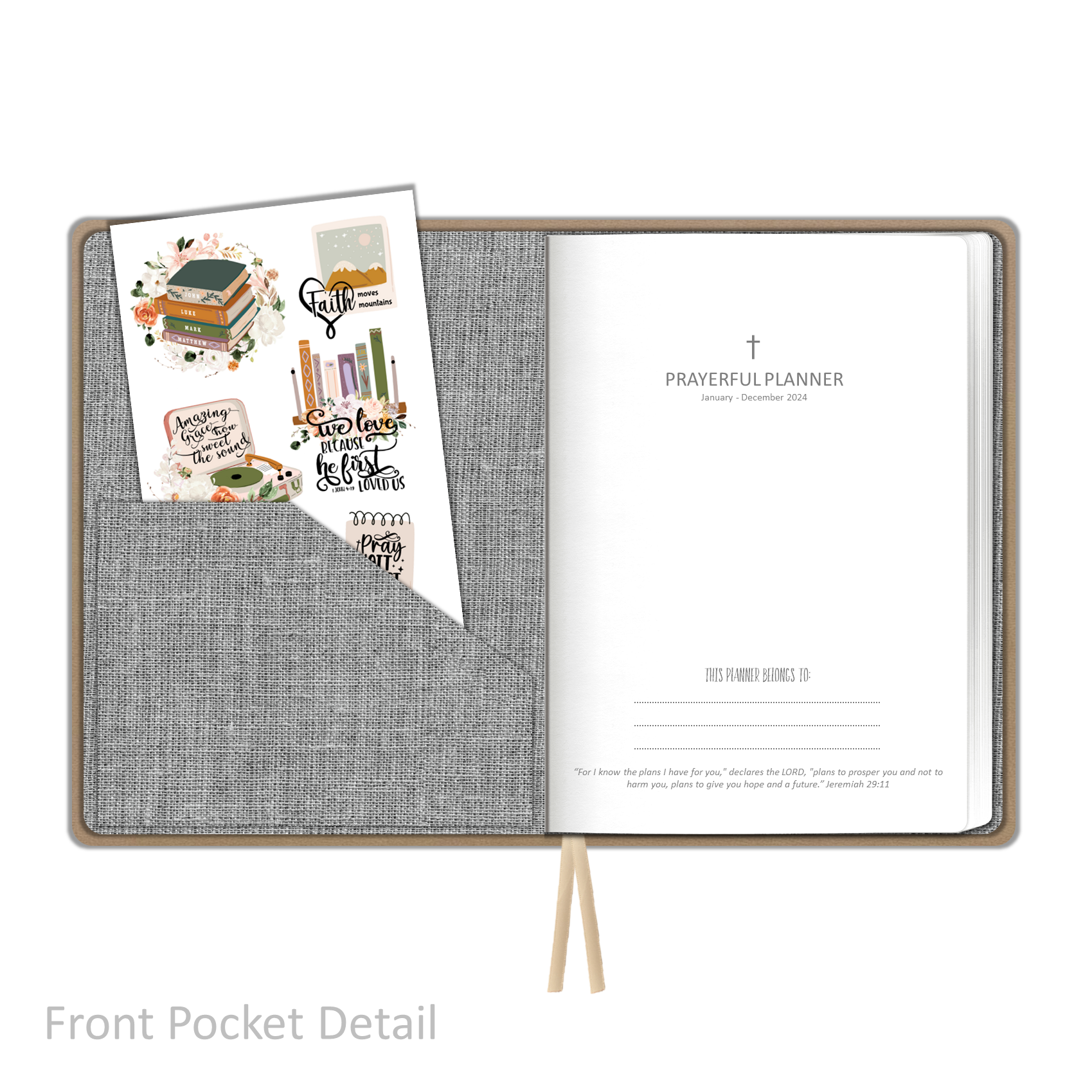 2024 "Weekly" Soft Cover Ash - Prayerful Planner Dated