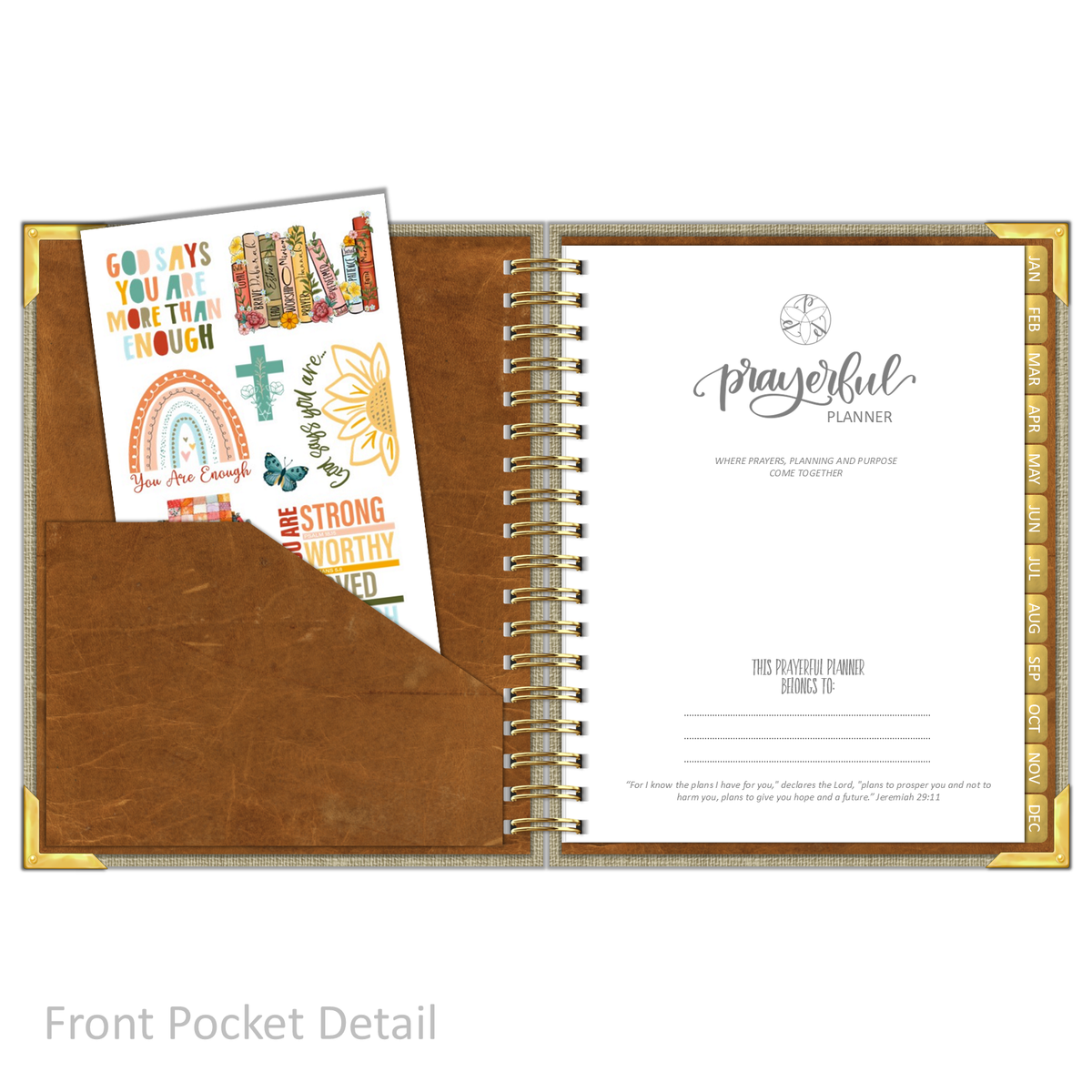 2025 &quot;Weekly&quot; SAND LINEN - Prayerful Planner Dated