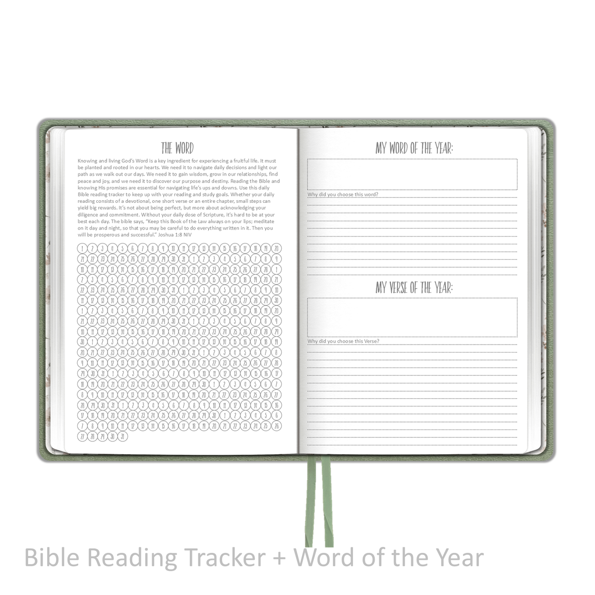 Weekly Planner - "UNDATED" Soft Cover FERN