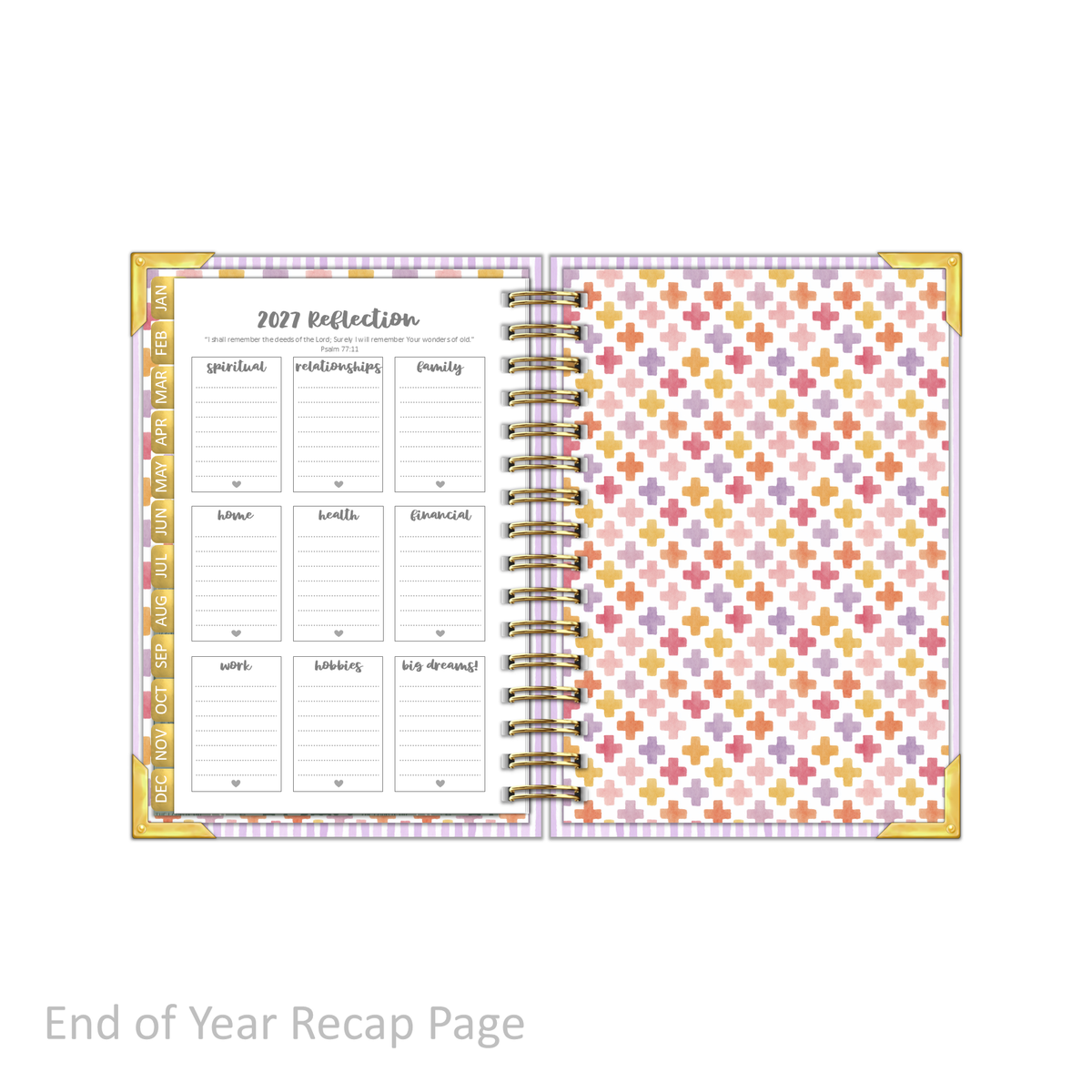 2027 "Petite" Daily Planner - "DATED" Wildflowers