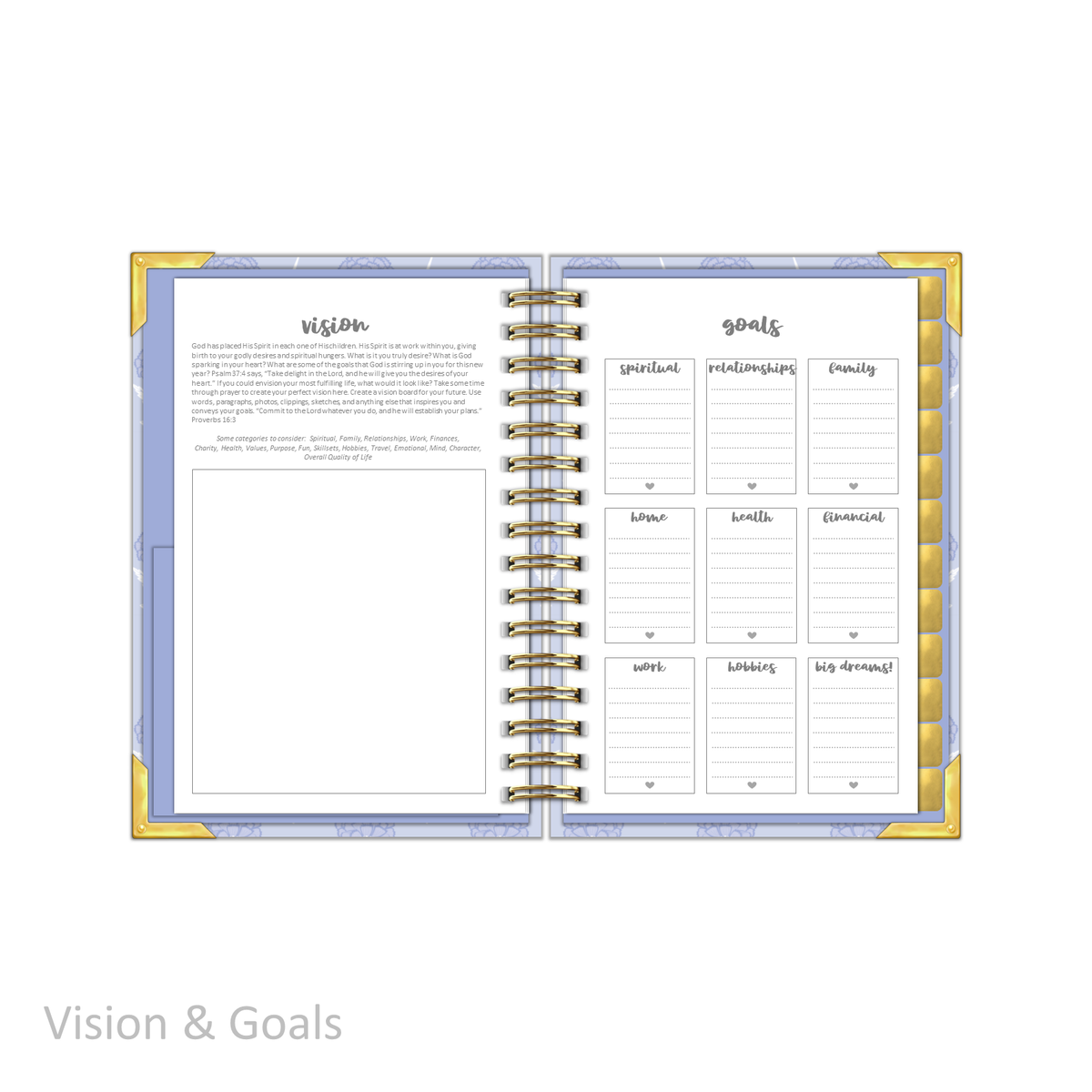 &quot;Petite&quot; Prayerful Planner - &quot;UNDATED&quot; Splendid Sky
