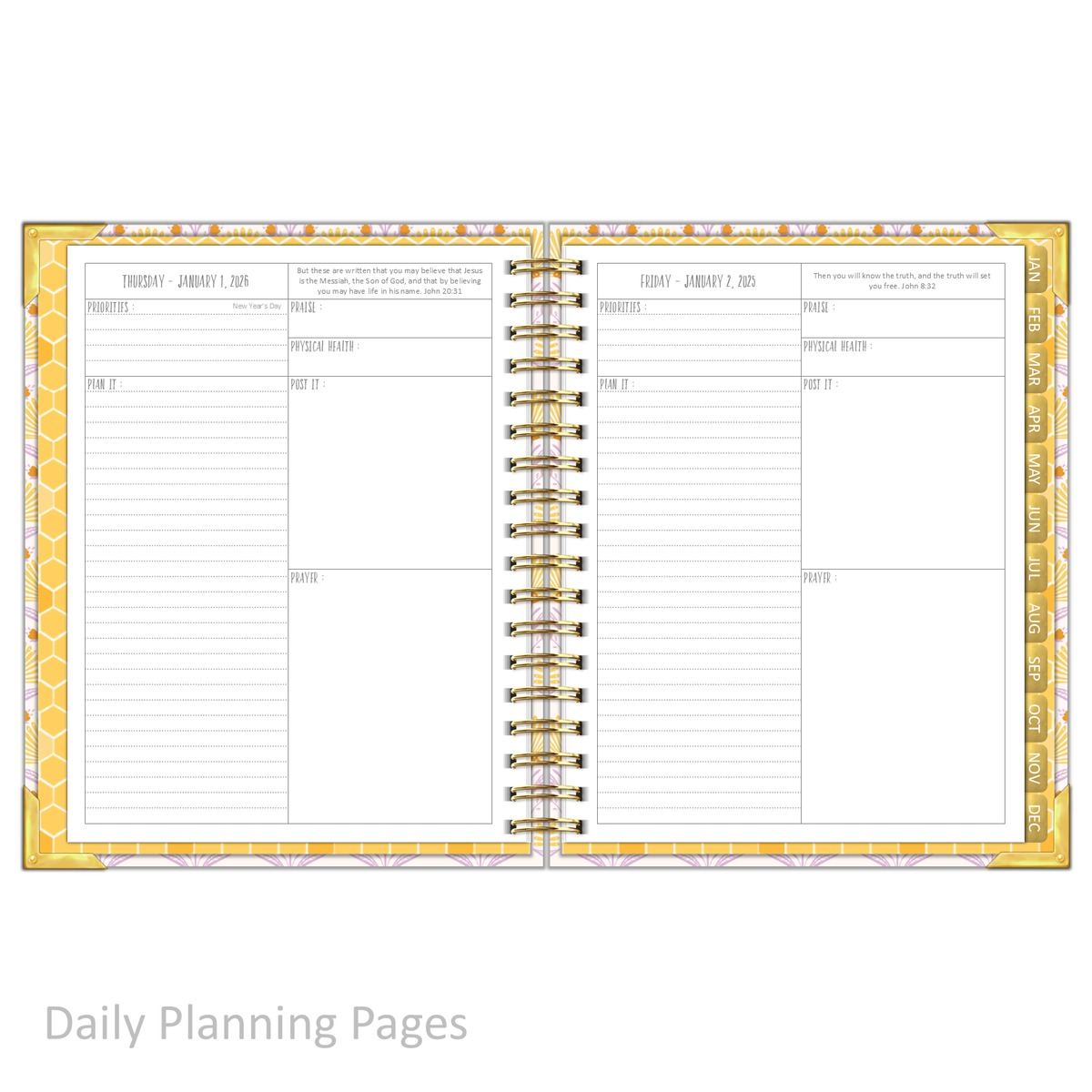 2026 &quot;Daily&quot; SET FREE - Prayerful Planner Dated