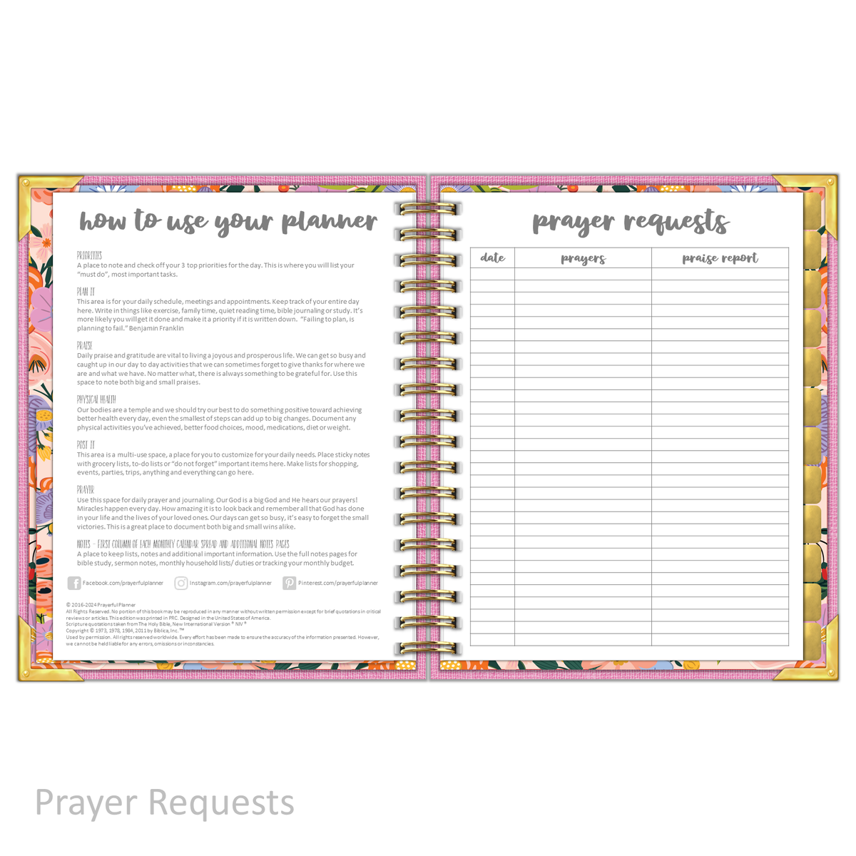 &quot;Weekly&quot; Planner - &quot;UNDATED&quot; Rose Linen