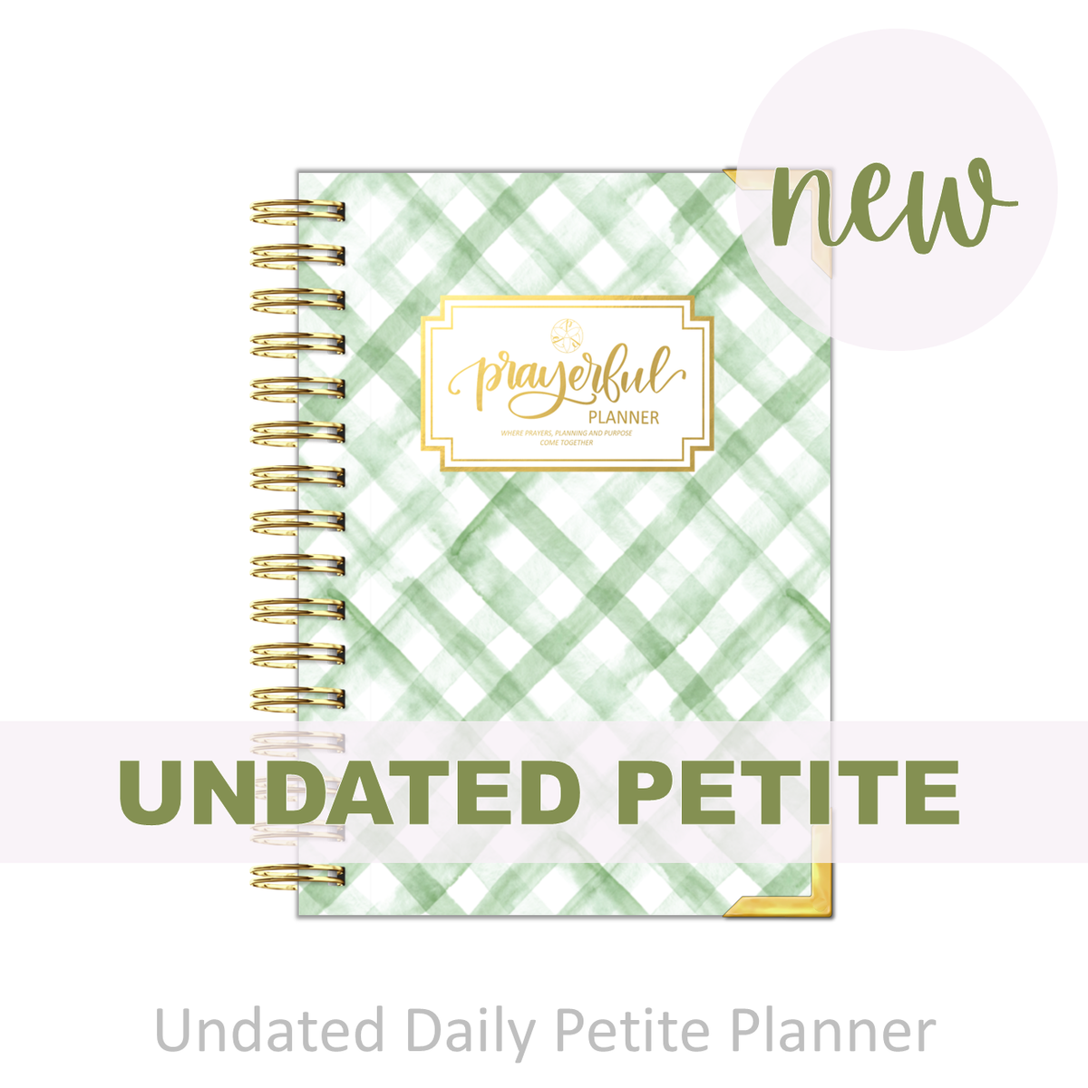 "Petite" Daily Planner - "UNDATED" My Refuge