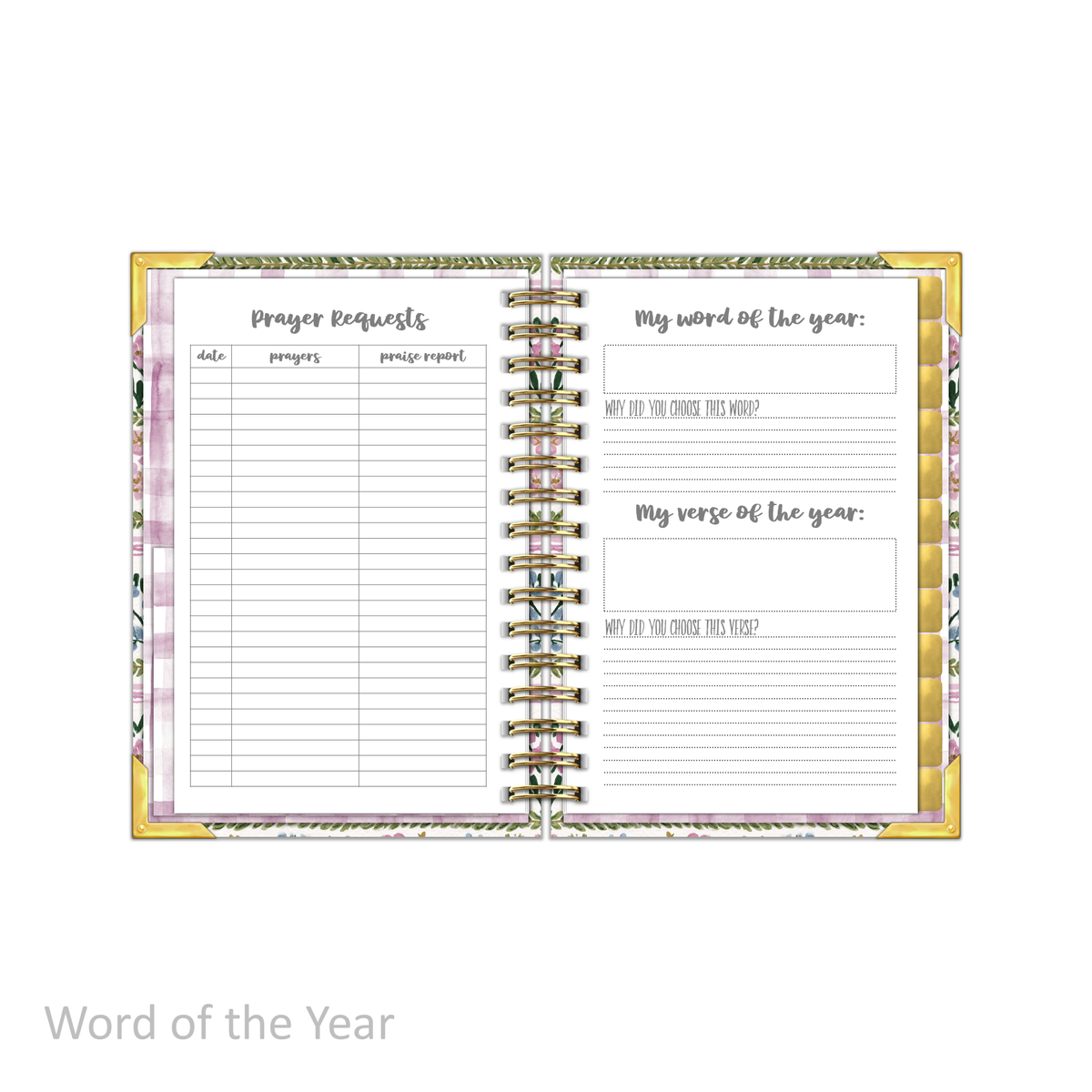 "Petite" Daily Planner - "UNDATED" Garden of Hope