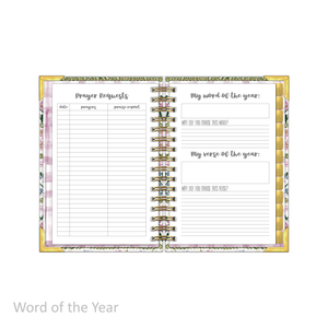 "Petite" Daily Planner - "UNDATED" Garden of Hope