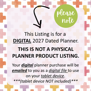 2027 Digital Planner All-In-One - BUNDLE