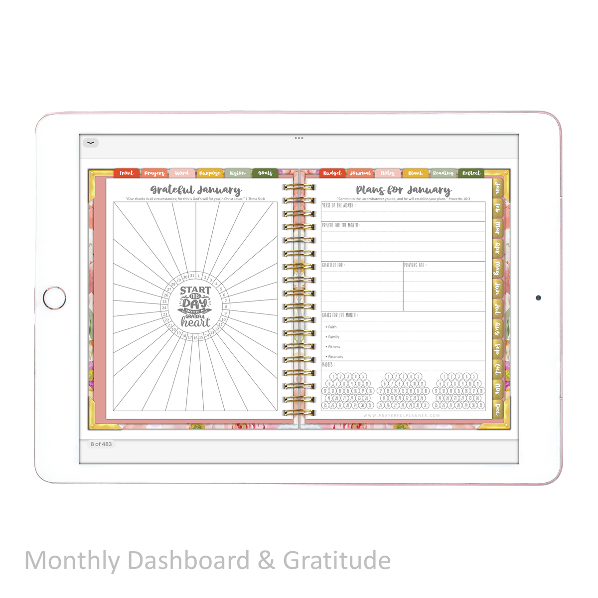 2025 Digital Planner All-In-One - BLESSED
