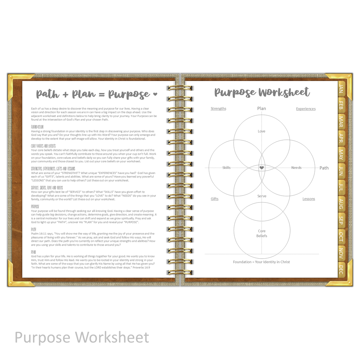 2025 &quot;Weekly&quot; SAND LINEN - Prayerful Planner Dated