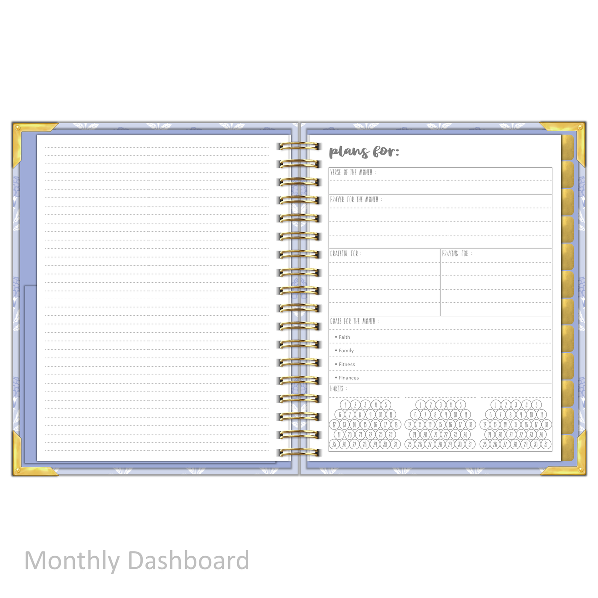 Daily Planner - &quot;UNDATED&quot; Splendid Sky