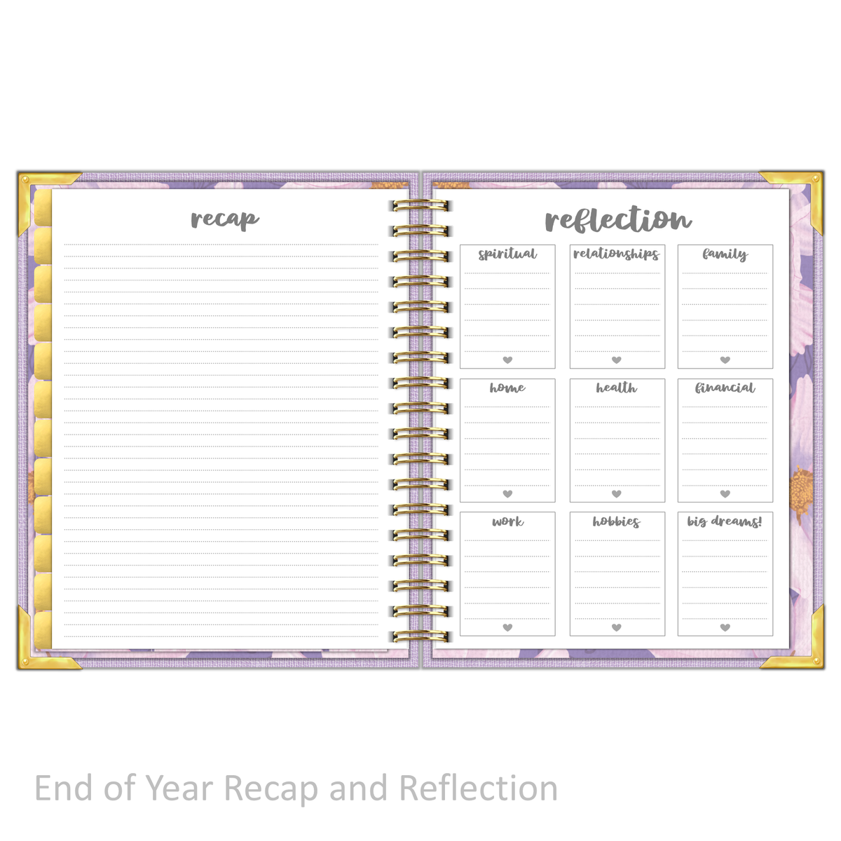 &quot;Weekly&quot; Planner - &quot;UNDATED&quot; Lilac Linen