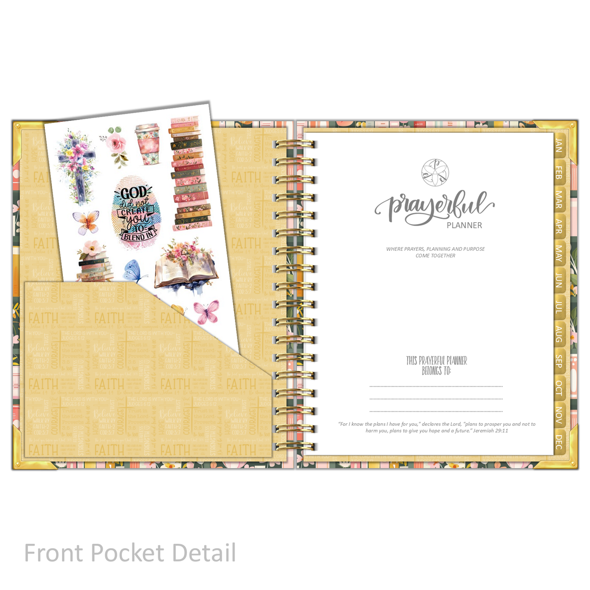 2027 "Classic" Daily Planner - "DATED" Bible Bookcase