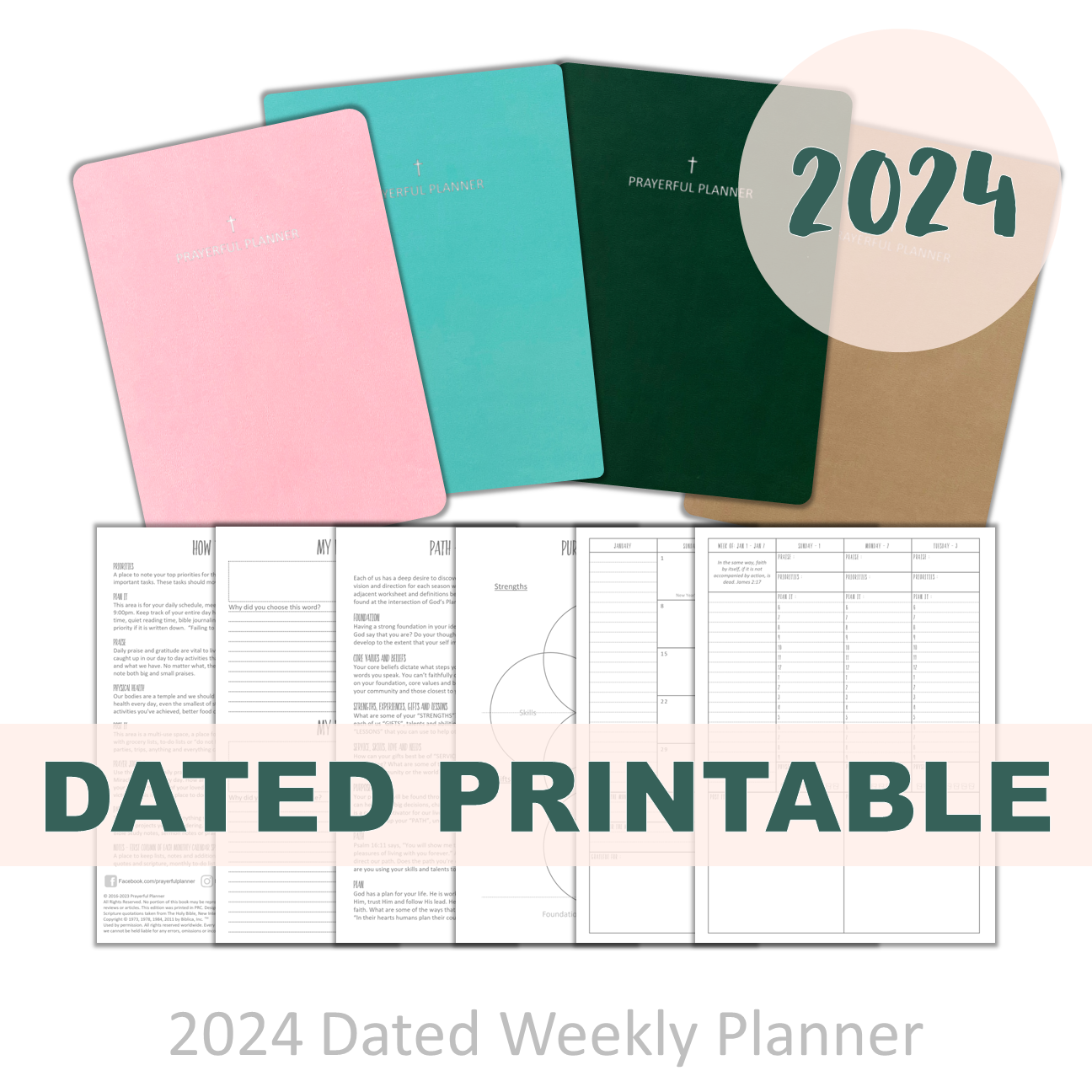 PRINTABLE 2024 Vertical Monthly Overview