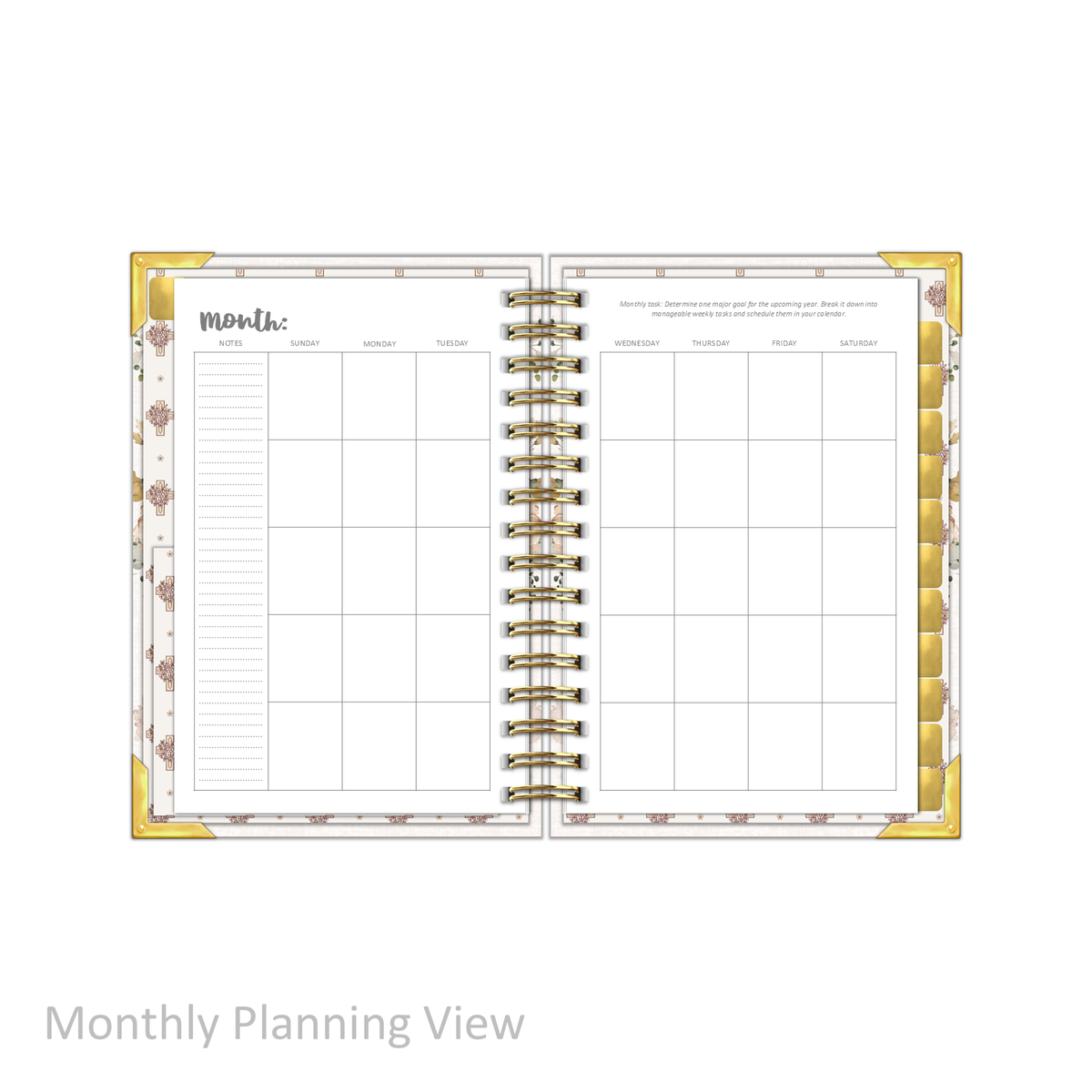 "Petite" Daily Planner - "UNDATED" Faith Over Fear