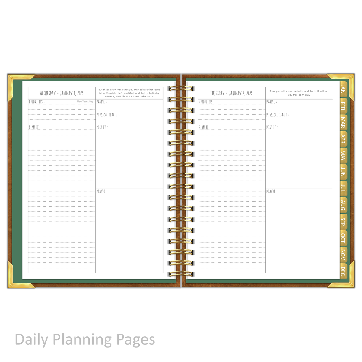2025 &quot;Daily&quot; STEADFAST - Prayerful Planner Dated