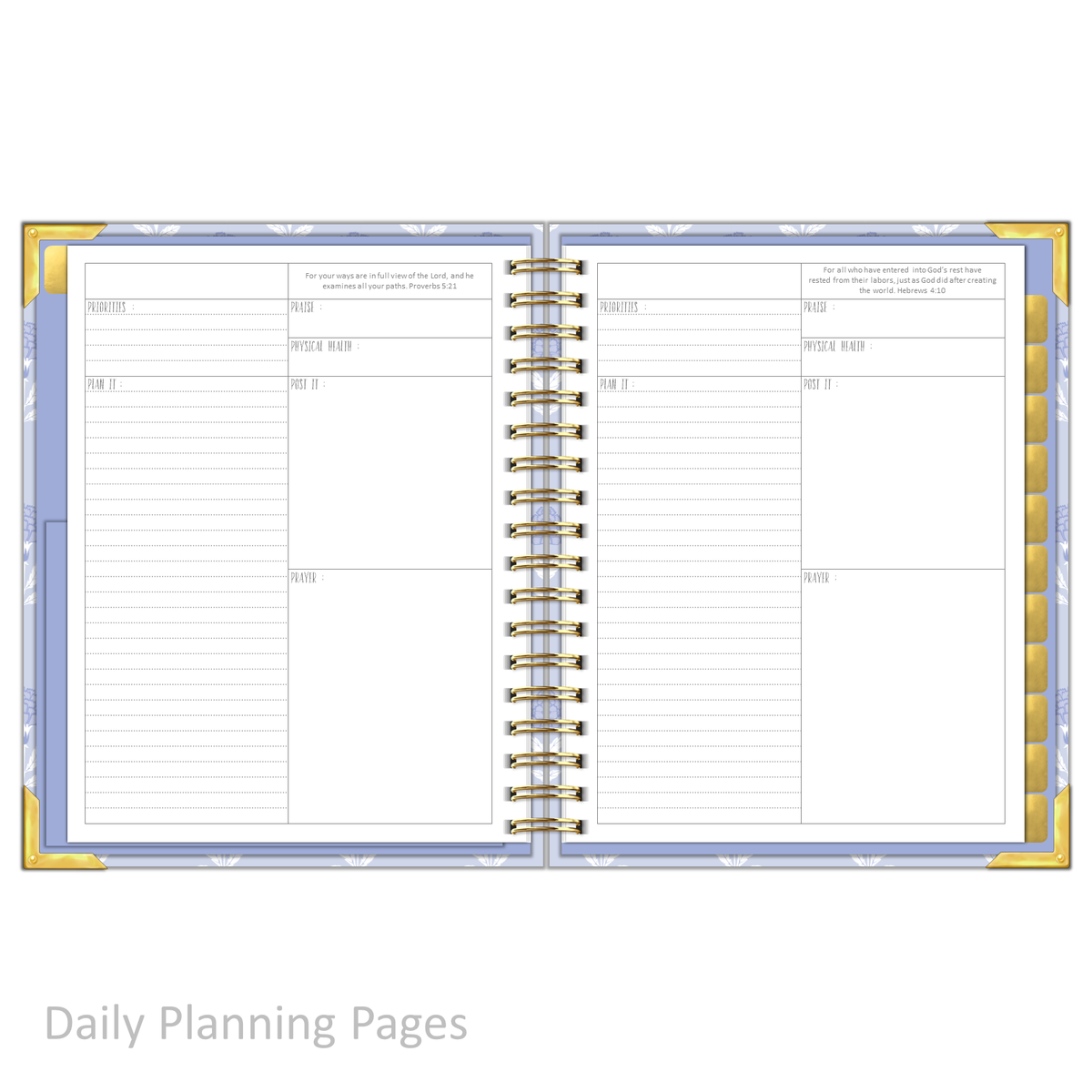 Daily Planner - &quot;UNDATED&quot; Splendid Sky