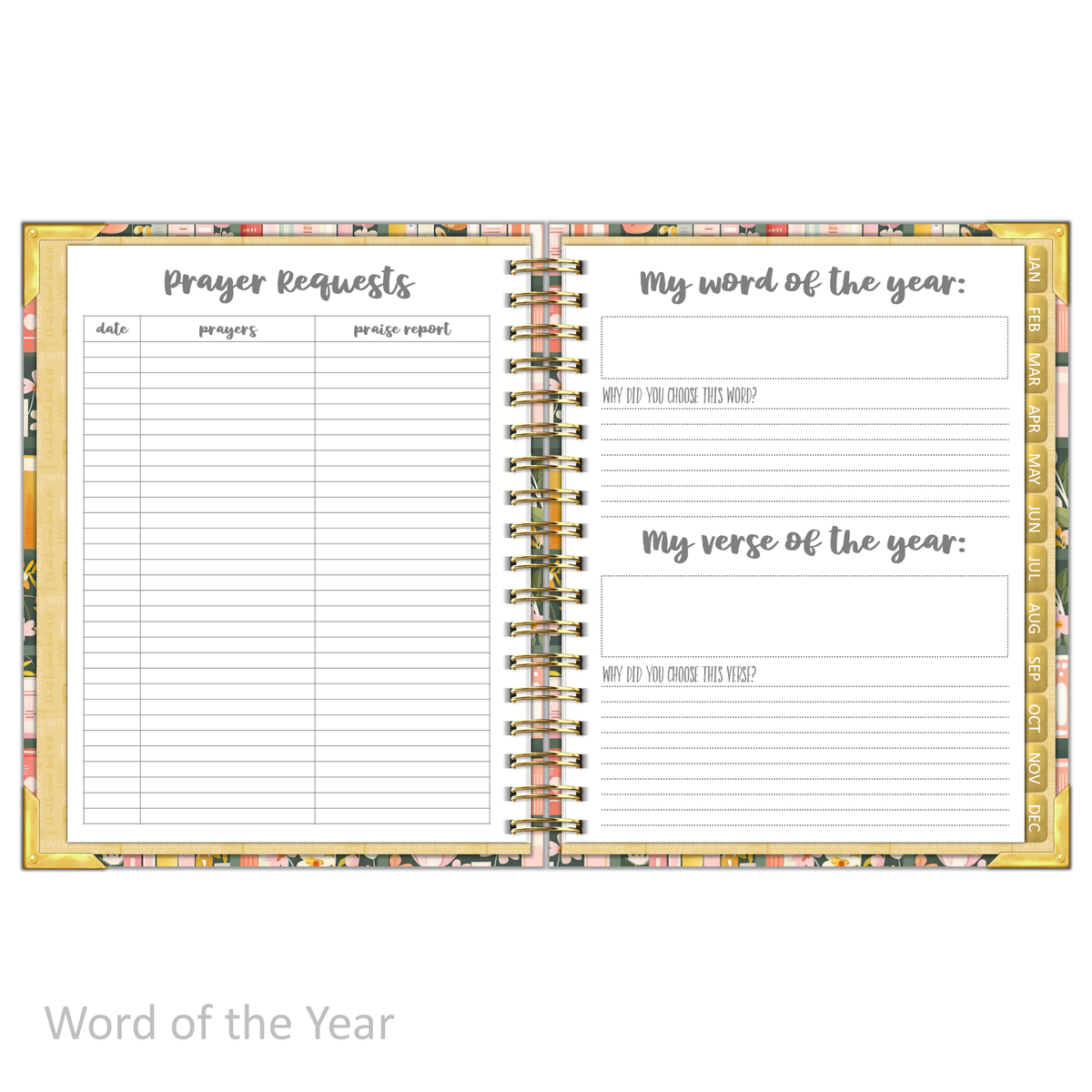 2027 "Classic" Daily Planner - "DATED" Bible Bookcase