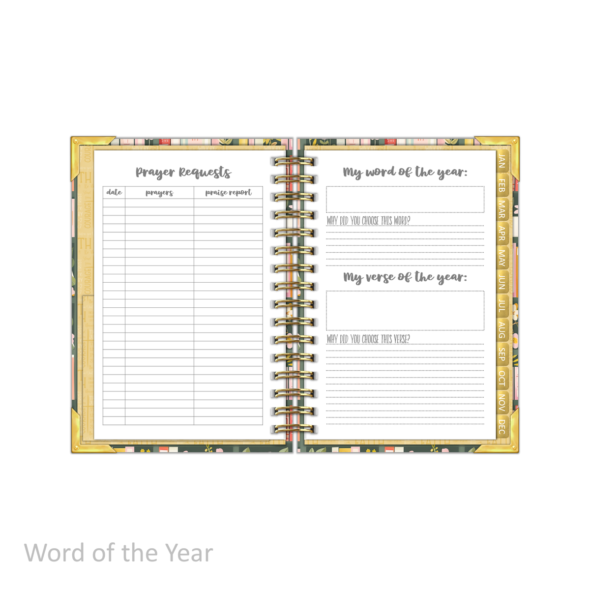 2027 "Petite" Daily Planner - "DATED" Bible Bookcase