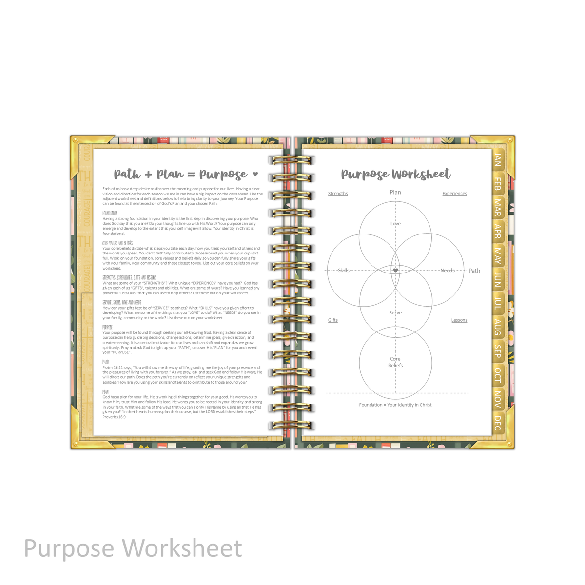 2027 "Petite" Daily Planner - "DATED" Bible Bookcase