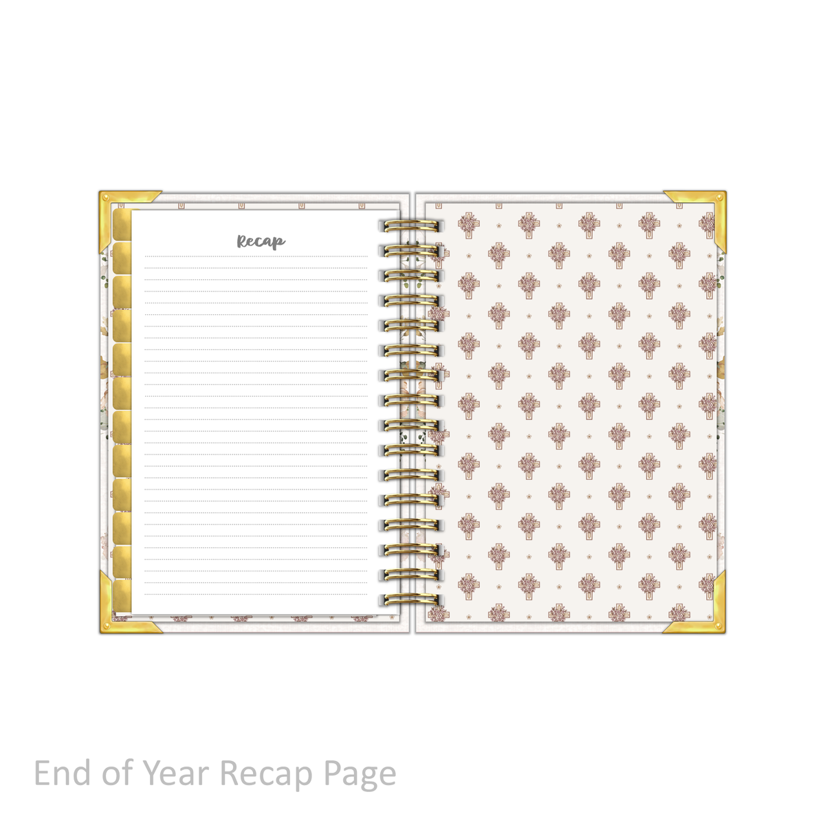 "Petite" Daily Planner - "UNDATED" Faith Over Fear