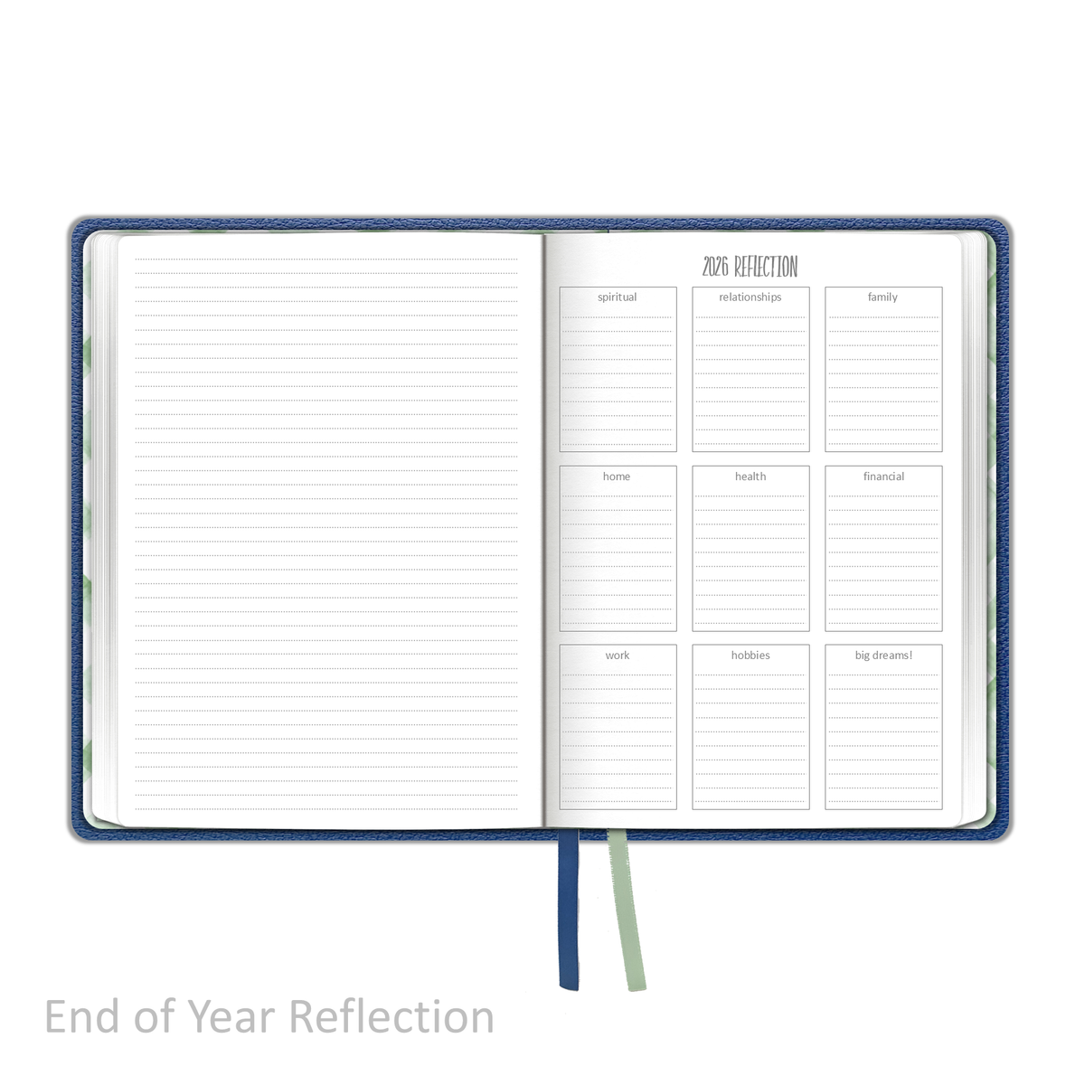 2026 &quot;Weekly&quot; Soft Cover BLUE - Prayerful Planner Dated