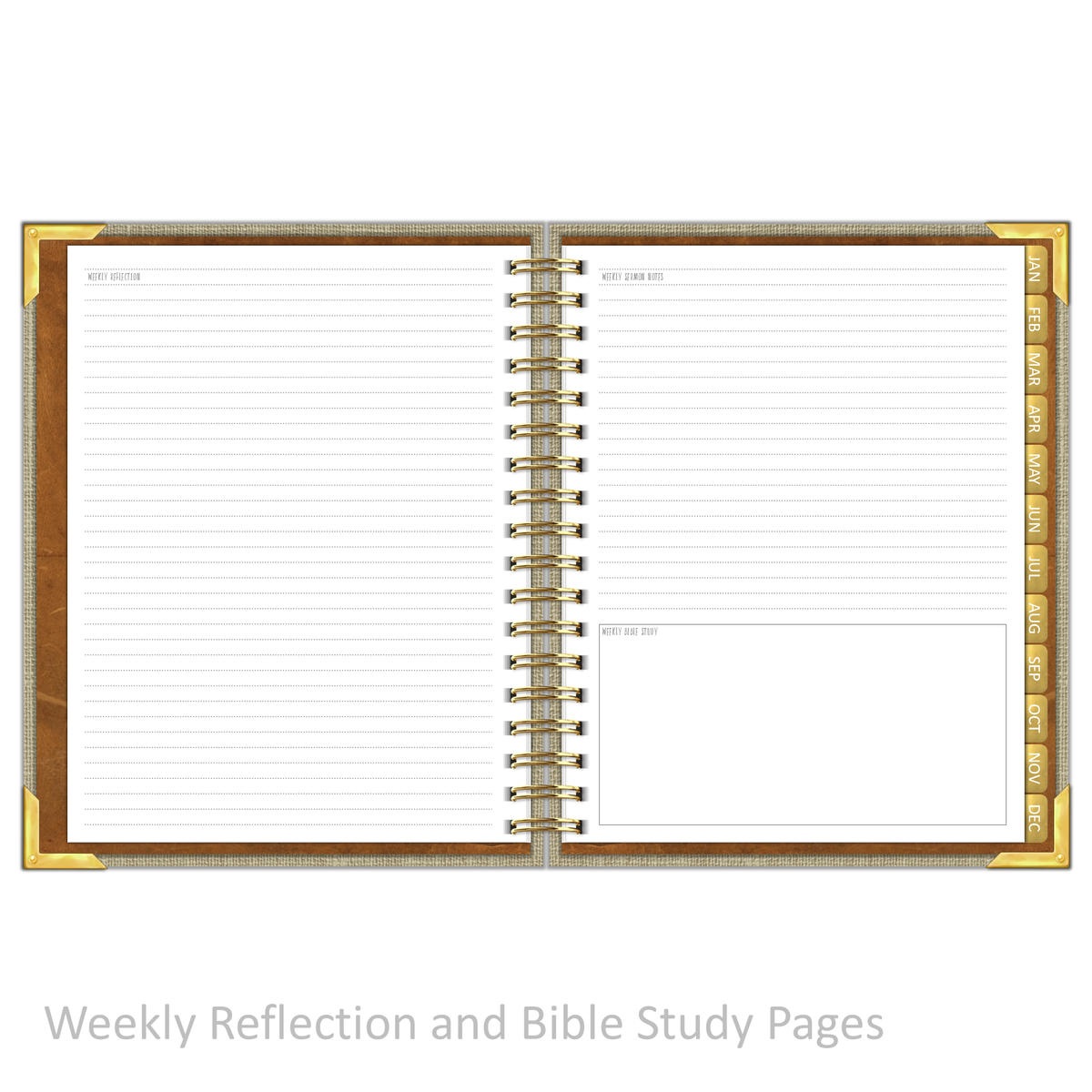 2025 &quot;Weekly&quot; SAND LINEN - Prayerful Planner Dated