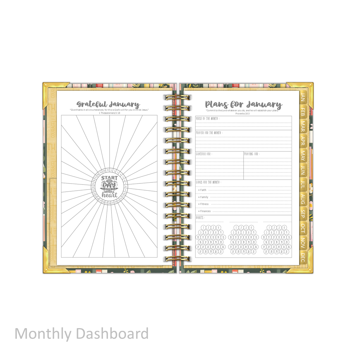 2027 "Petite" Daily Planner - "DATED" Bible Bookcase