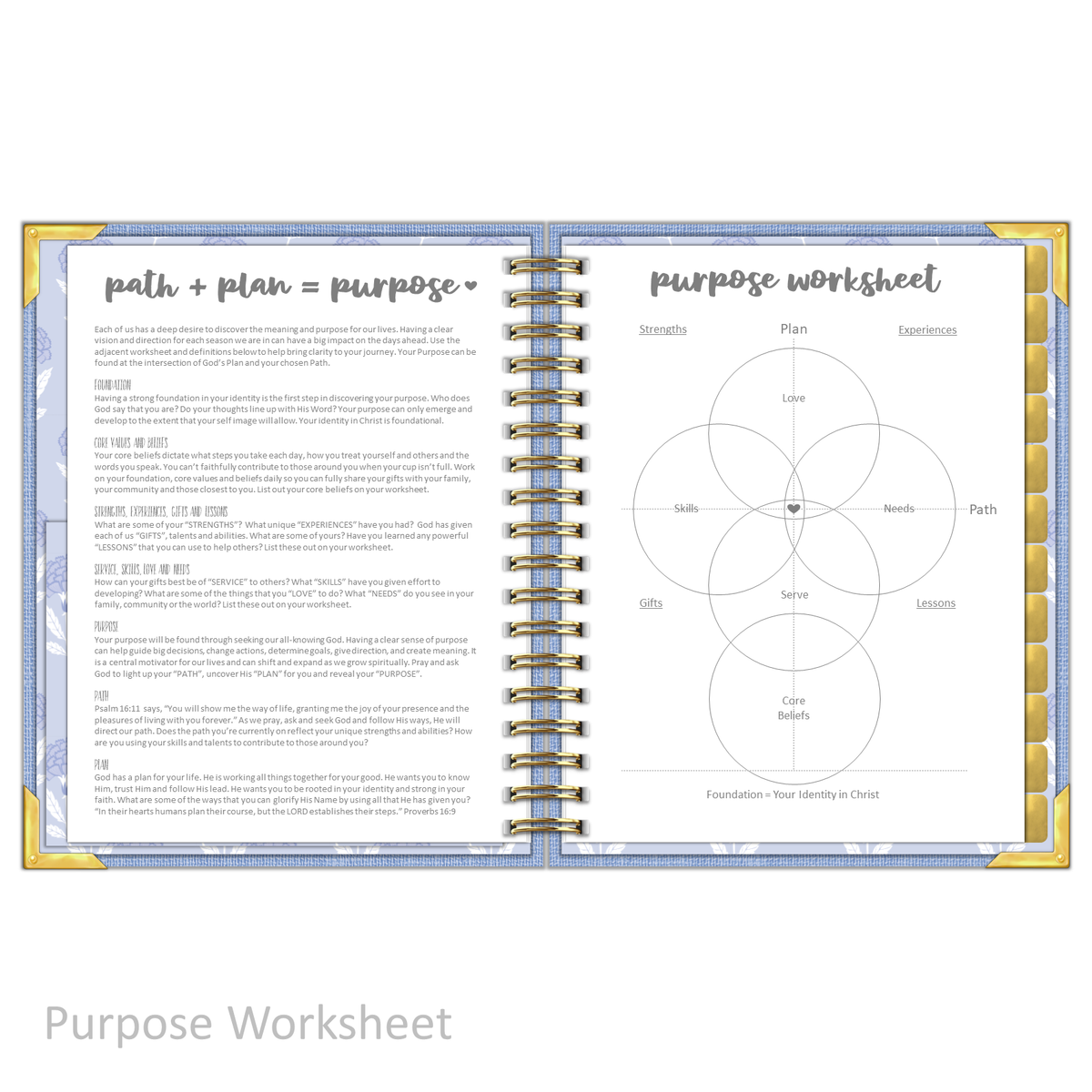 &quot;Weekly&quot; Planner - &quot;UNDATED&quot; Sky Linen