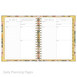 2027 "Classic" Daily Planner - "DATED" Bible Bookcase