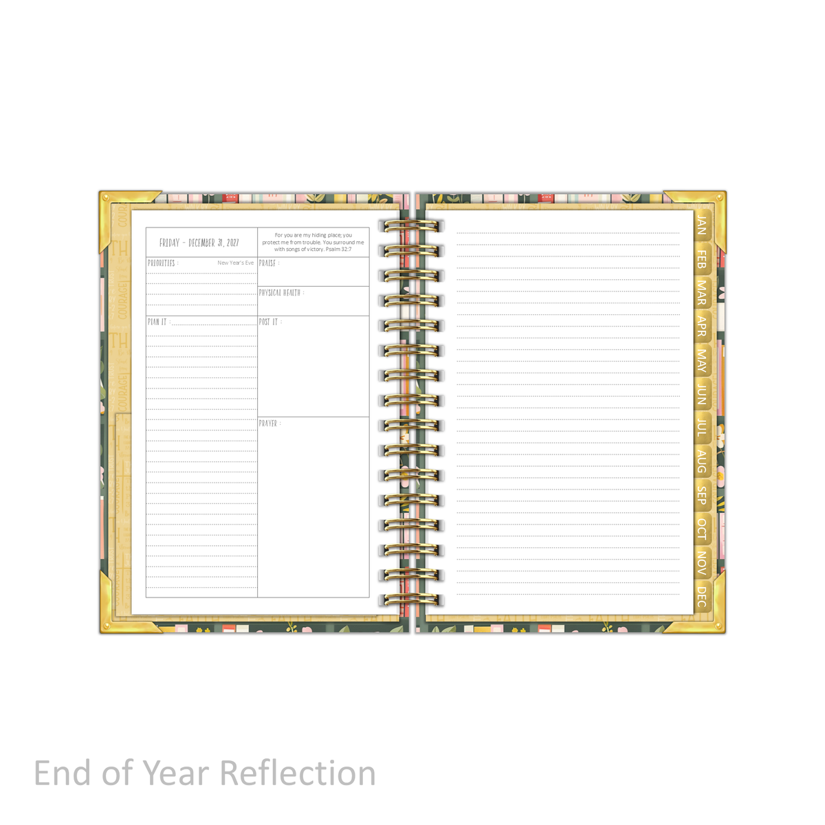 2027 "Petite" Daily Planner - "DATED" Bible Bookcase