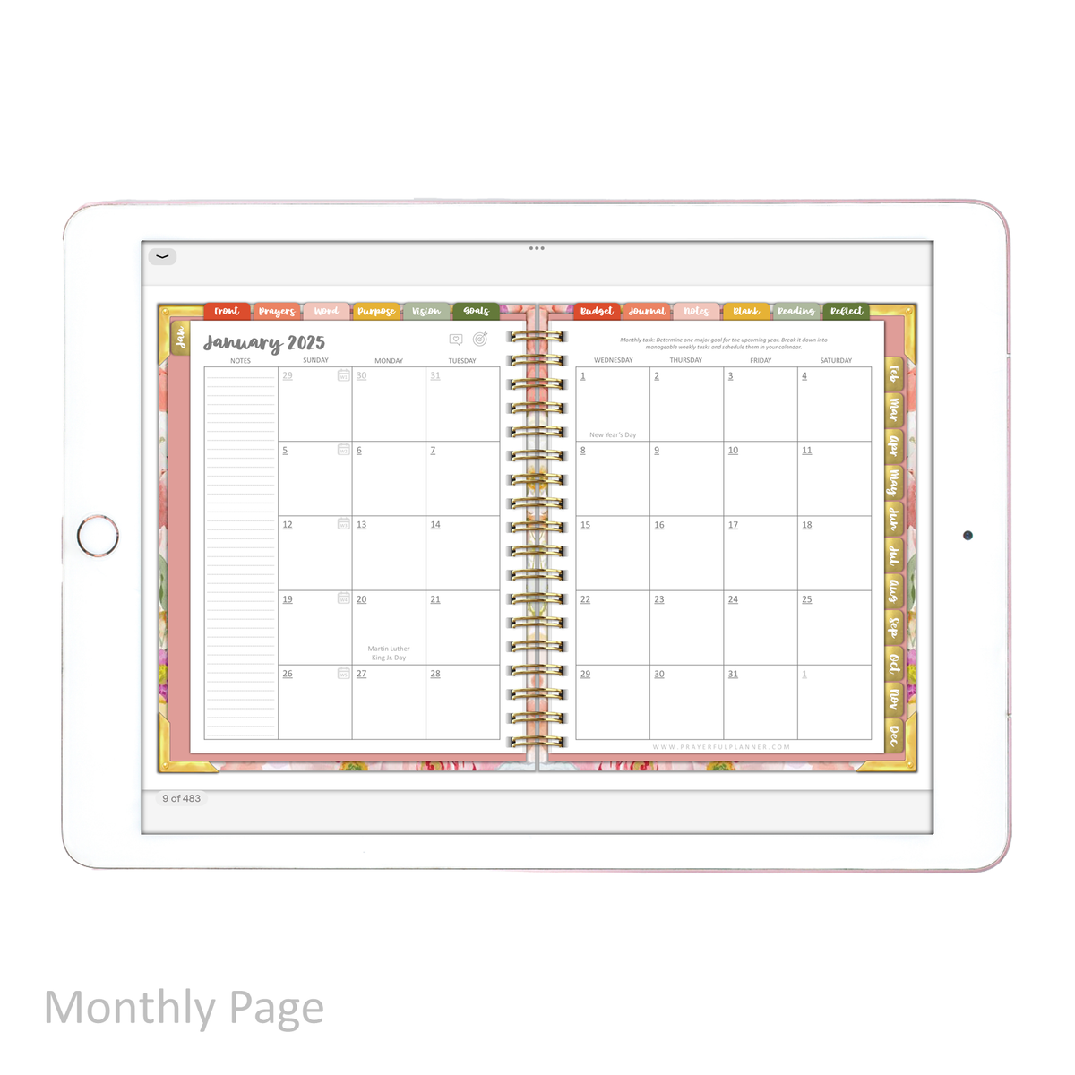2025 Digital Planner All-In-One - BLESSED
