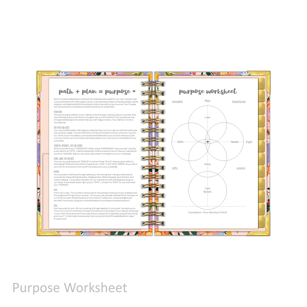 &quot;Petite&quot; Prayerful Planner - &quot;UNDATED&quot; Radiant Rose