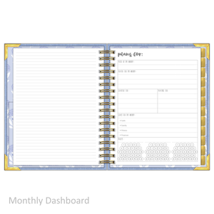 "Weekly" Planner - "UNDATED" Sky Linen